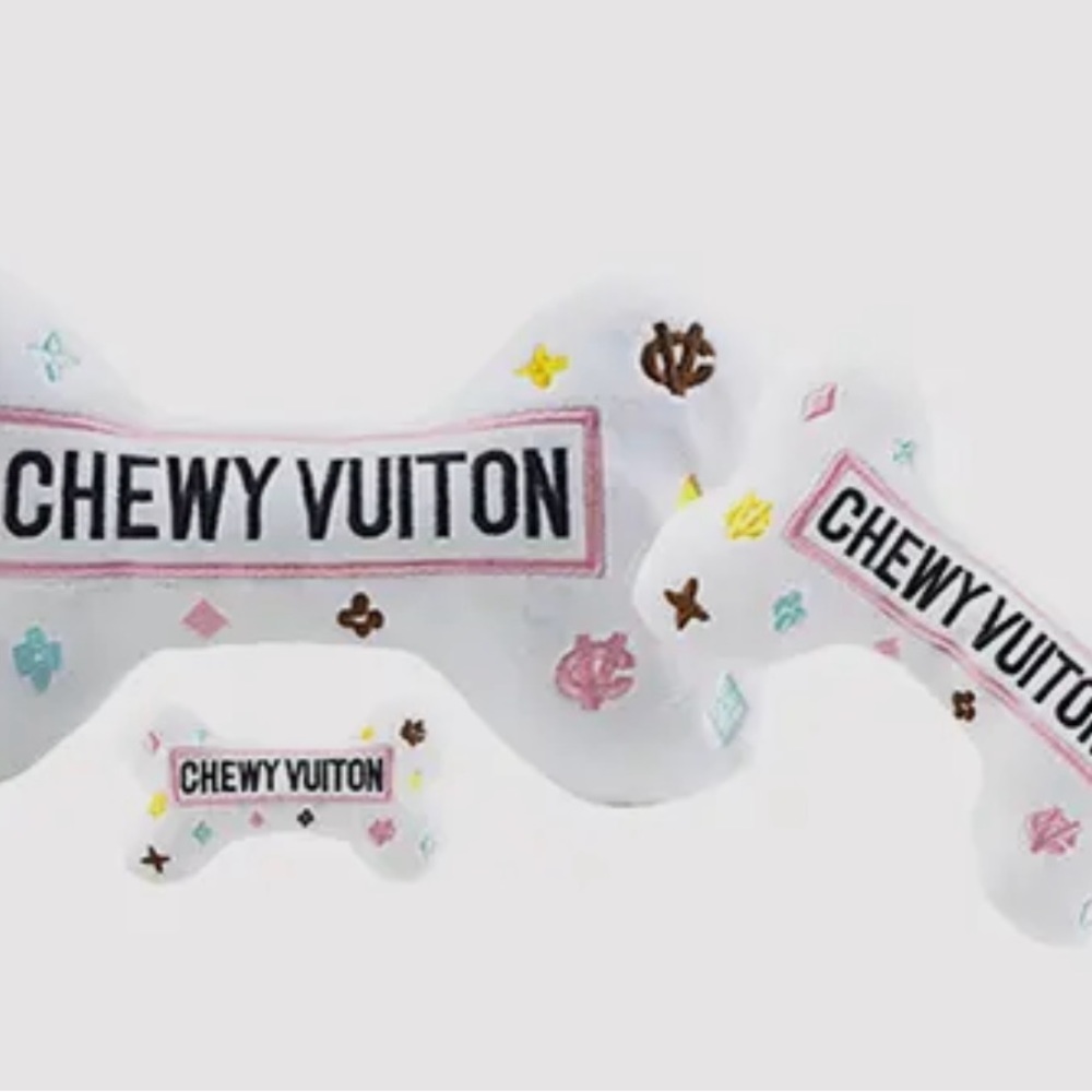 Chewy Vuiton Squeaker Dog Toy (Mini/Small, Medium, Large)